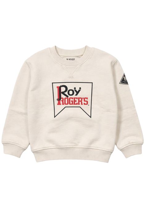 Felpa bambino beige in cotone ROY ROGER'S | F13700/SUBEIGE